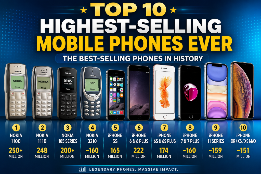 Top 10 Highest-Selling Mobile Phones Ever