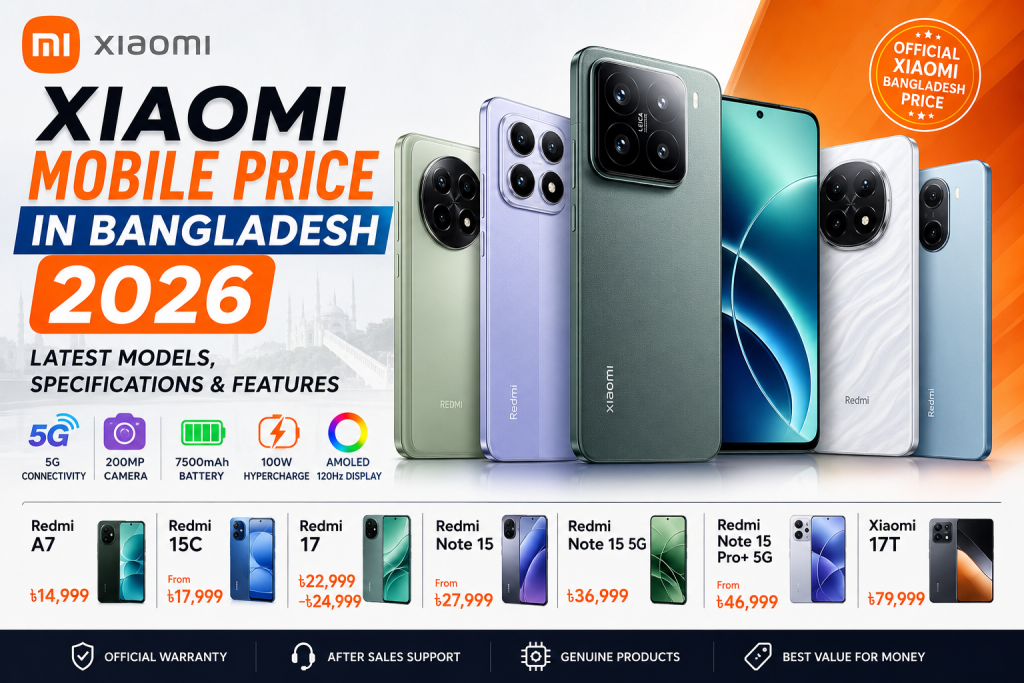 Xiaomi Mobile Price in Bangladesh