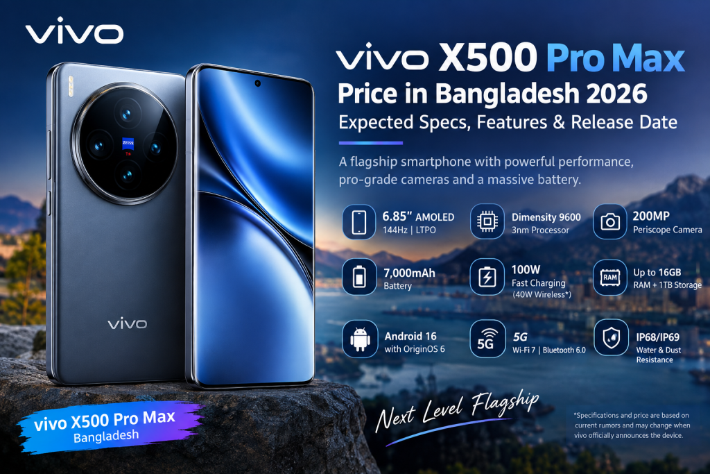 vivo X500 Pro Max Price in Bangladesh