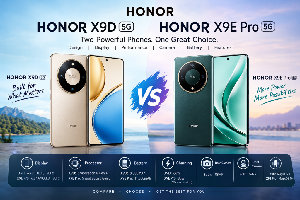Honor X9D 5G vs Honor X9E Pro 5G