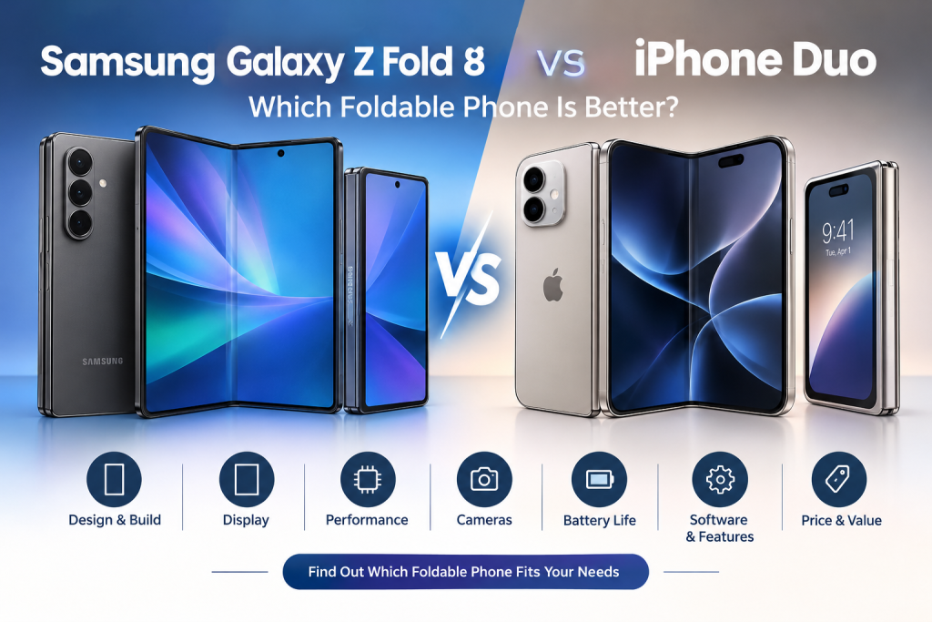 Samsung Galaxy Z Fold 8 vs iPhone Duo