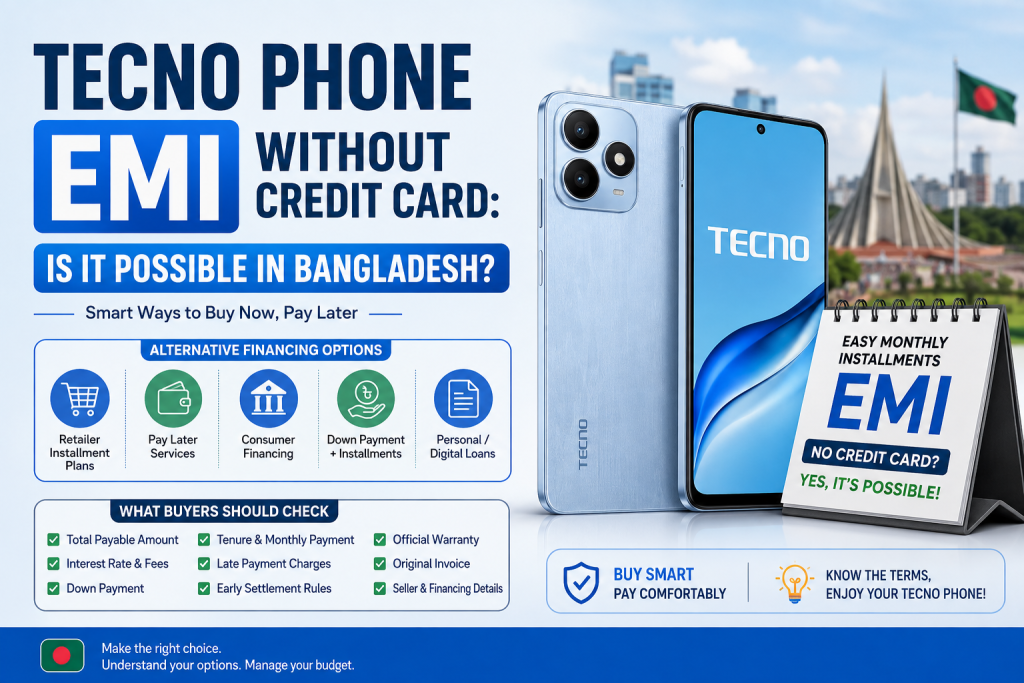 TECNO Phone EMI Without Credit Card in Bangladesh