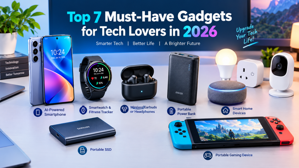 Top 7 Must-Have Gadgets for Tech Lovers