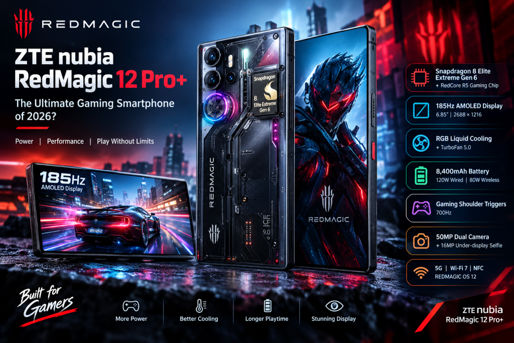 ZTE, nubia, RedMagic, RedMagic 12 Pro Plus, Gaming Smartphone, Snapdragon, Android Phones, Mobile Technology