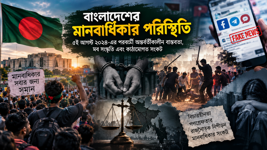 বাংলাদেশের মানবাধিকার পরিস্থিতি 2024-পরবর্তী সংকট ও বাস্তবতা